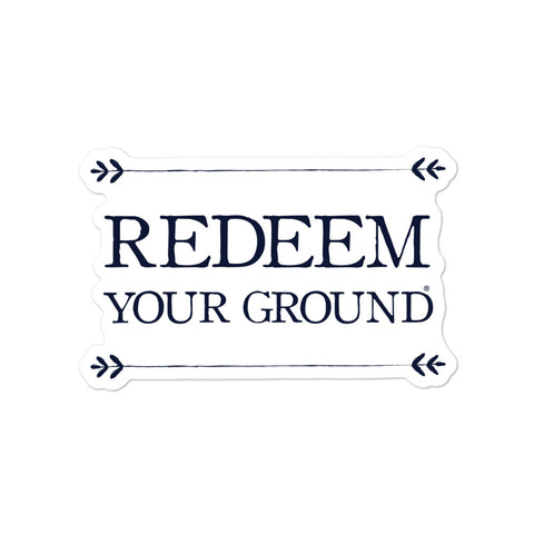 Redeem Your Ground + | Sticker [navy]